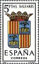 Spain 1962 Abrigos 5 Ptas Multicolor Edifil 1412